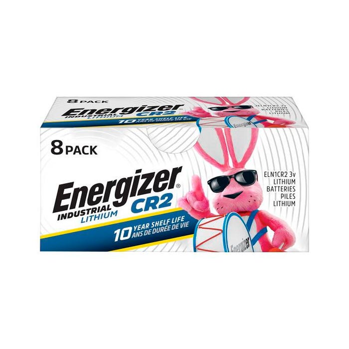 Energizer Industrial Lithium CR2 Batteries, Pack of 8
