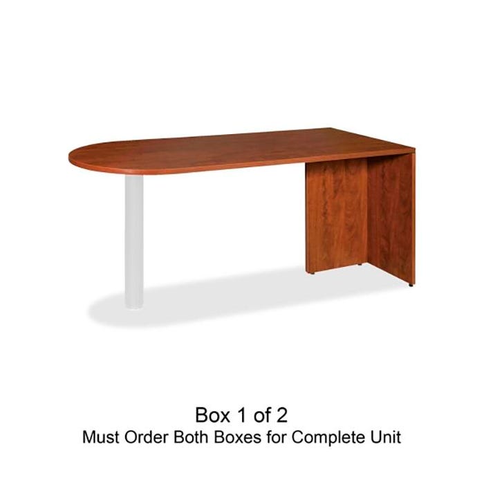 Classroom Select Laminate Peninsula, Box 1 of 2, 66-1/8 x 29-1/2 x 29-1/2 Inches, Cherry