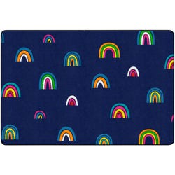 Childcraft ABC Furnishings All Over Rainbows Carpet, Rectangle 4002066