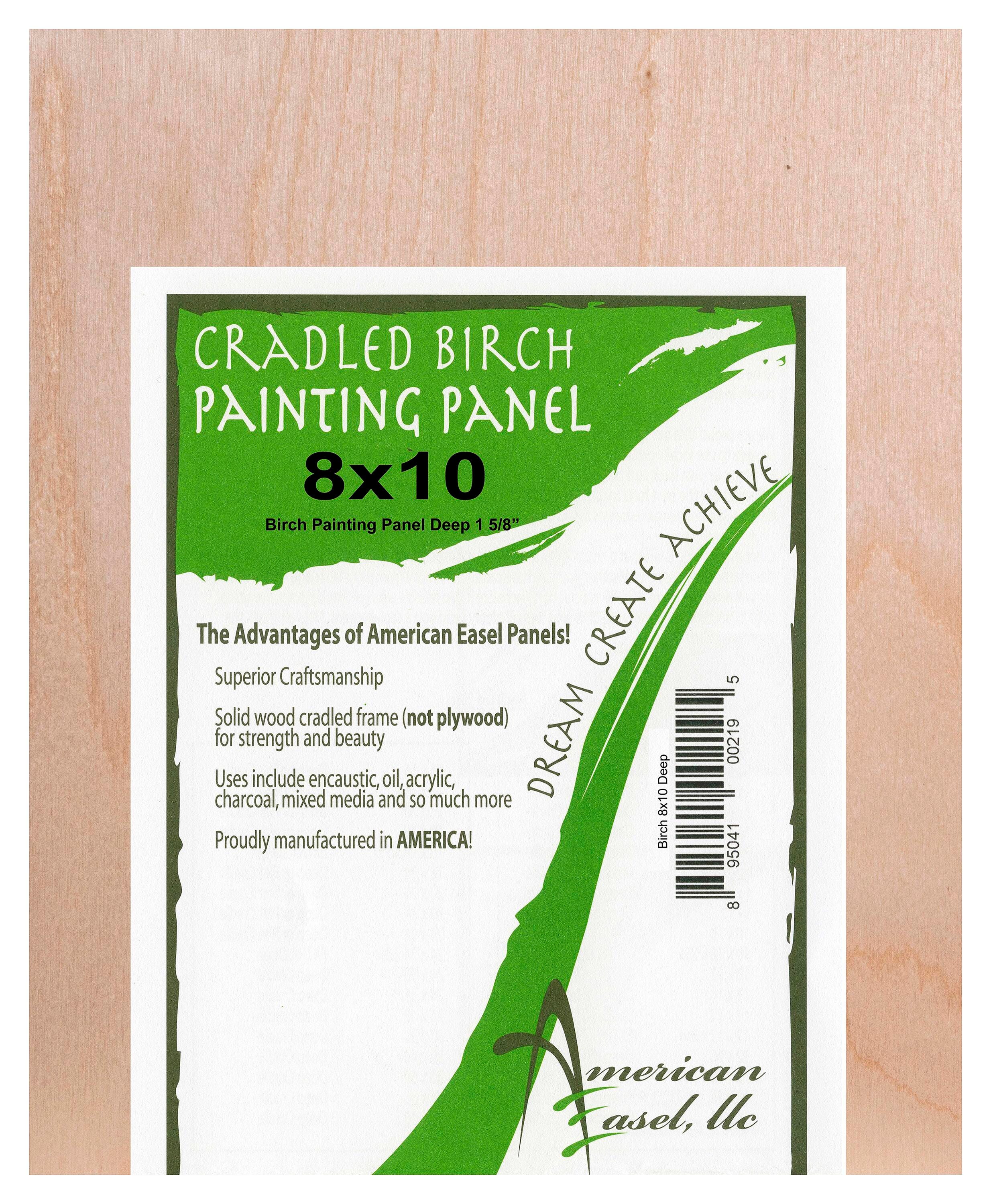 American Easel Painting Panel, Baltic Birch, 8 x 10 Inches, Item Number 2091265