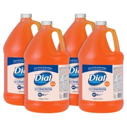 Dial Corp. Professional Antimicrobial Liquid Soap Refill, 1 Gal, Original Gold, Pack of 4, Item Number 1541721