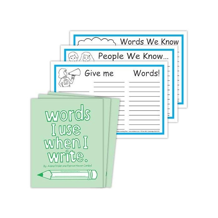 Words I Use When I Write Class Set, Grades 1 to 2, Pack of 25 Dictionaries and 9 Posters