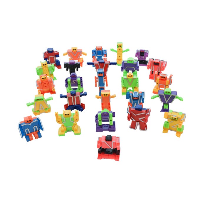 Childcraft Manipulative Alpha-Bots, Set of 26
