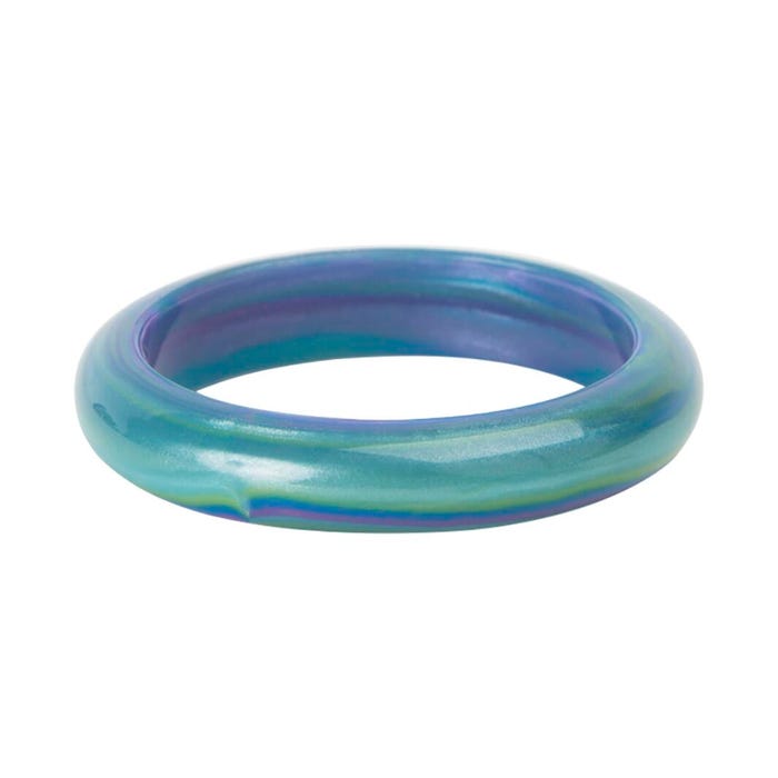 Chewigem Bonnie Chewable Bangle, Green/Blue Marble