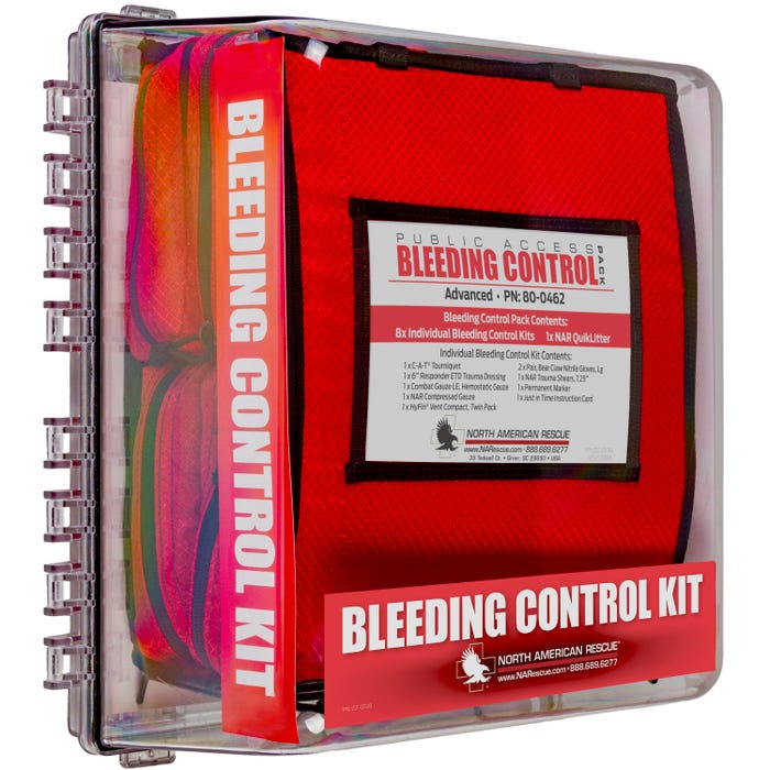North American Rescue Public Access Bleeding Control, Advanced W' Cabinet