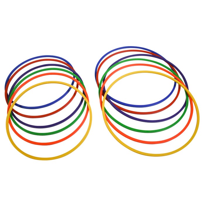Sportime Dur-O-Hoops, 24 Inch and 28 Inch, Assorted Colors, Set of 12