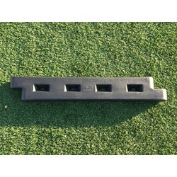 Action Play Systems Playground Landscaping Border Piece, 4 x 52 x 8 Inches, Black