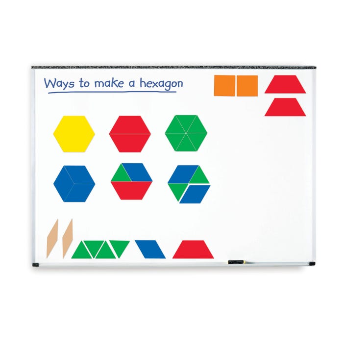 Learning Resources Giant Magnetic Pattern Blocks, Set of 47