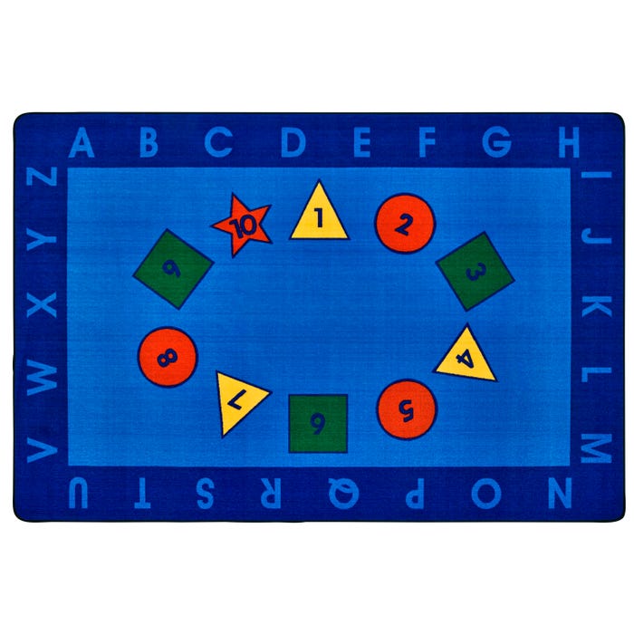 Carpets for Kids KID$Value PLUS Early Learning Carpet, Rectangle