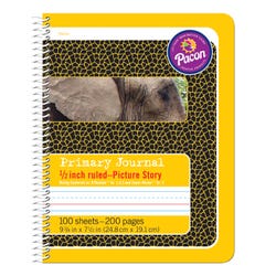 Pacon Composition Book, 9-3/4 x 7-1/2 Inches, 1/2 Inch Picture Story, Yellow