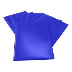 Image for School Smart 2-Pocket Poly Folders with Fasteners, Blue, Pack of 25 from School Specialty