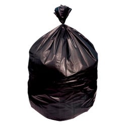 Genuine Joe High-Density Waste Bags, 56 Gallon, Black, Pack of 150, Item Number 2050336