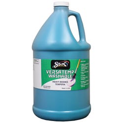 Sax Versatemp Washable Heavy-Bodied Tempera Paint, 1 Gallon, Turquoise 1592692