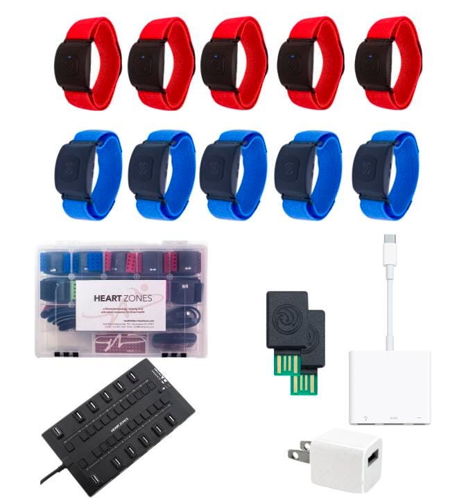 Heart Zones Heart Rate Class, Pack of 10, Item Number 2092353