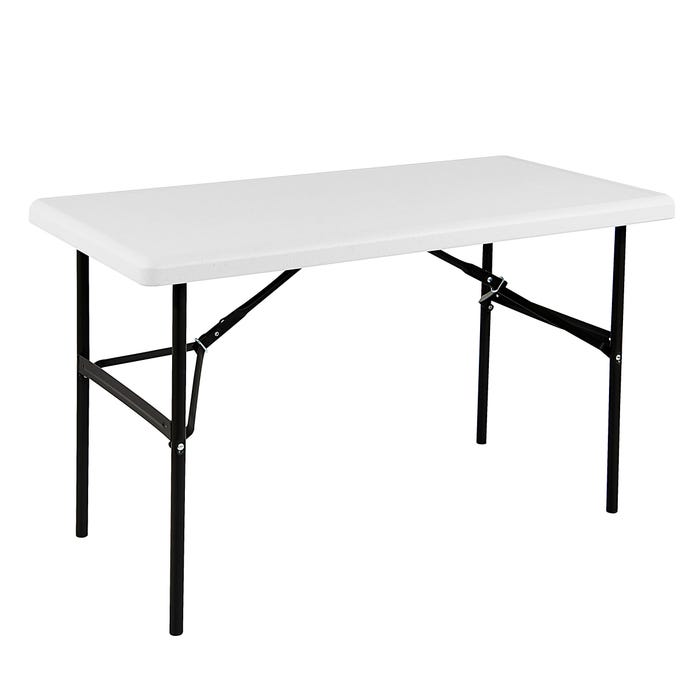 Iceberg Indestructible Classic Folding Table, Rectangle, Gray Frame