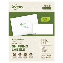 Avery EcoFriendly Shipping Labels, 2 x 4 Inches, Pack of 1000 1370154