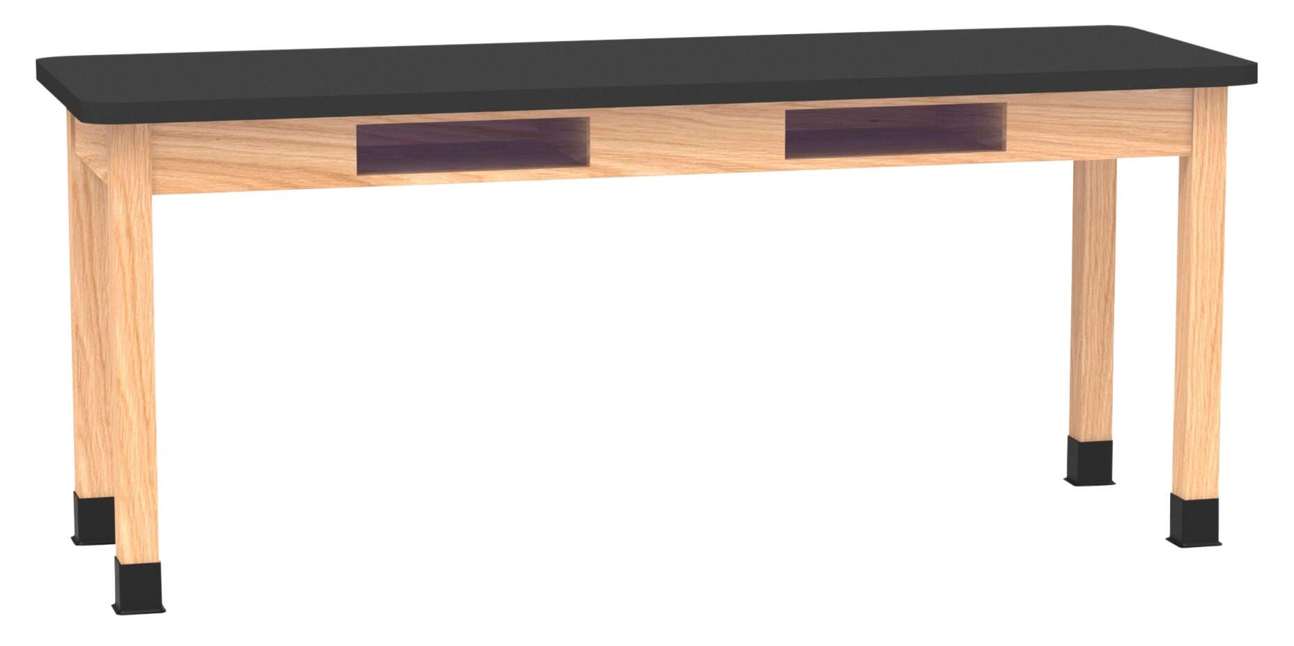 Image for Diversified Spaces PerpetuLab Science Table, Book Compartments, 72 x 24 x 30 Inches , Oak, ChemGuard Top from School Specialty