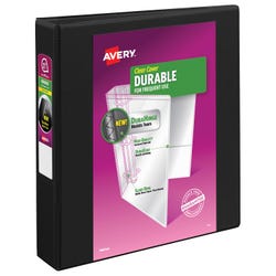 Avery Durable View Binder with Slant Ring, 1-1/2 Inch, Black 1396580