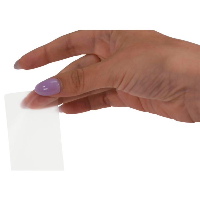 School Smart Vinyl Label Protectors, Round Corner Rectangle, 1-1/2 x 2 Inches, Clear, Pack of 500