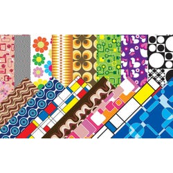 Roylco Retro Pop Paper, 8-1/2 x 11 Inches, Assorted Colors, 32 Sheets