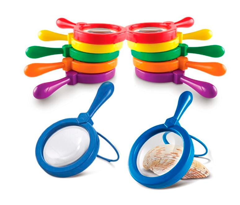 Learning Resources Primary Science Jumbo Magnifiers, Set of 12 1414079