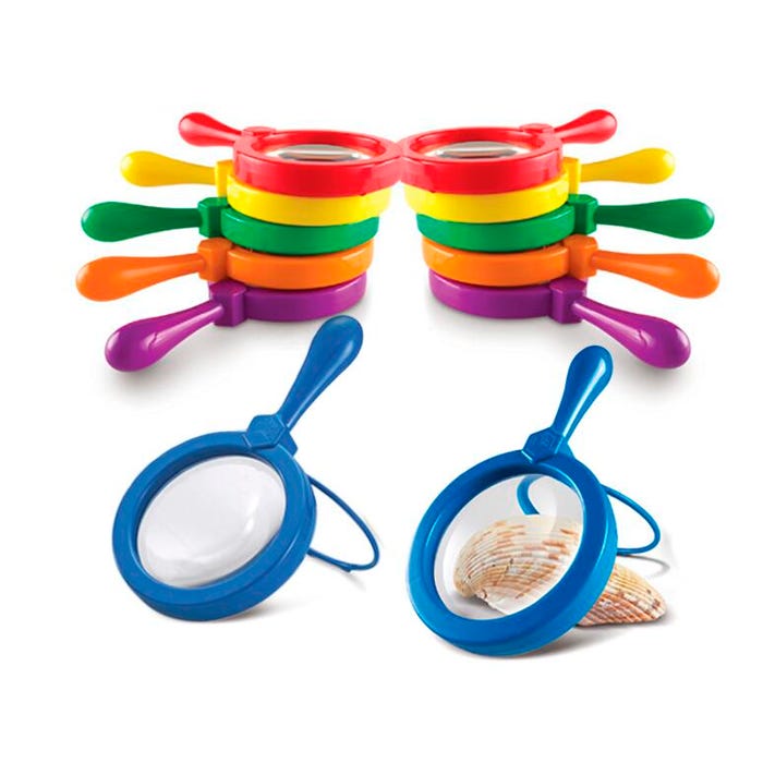 Learning Resources Primary Science Jumbo Magnifiers, Set of 12
