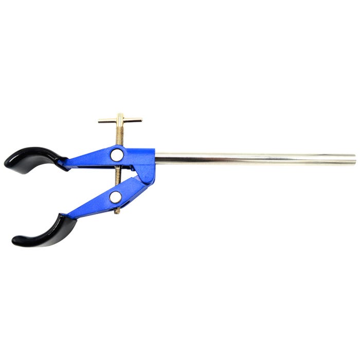 EISCO Industrial Series 2 Prong, Rubber Coated Burette, Flask, Beaker Clamp