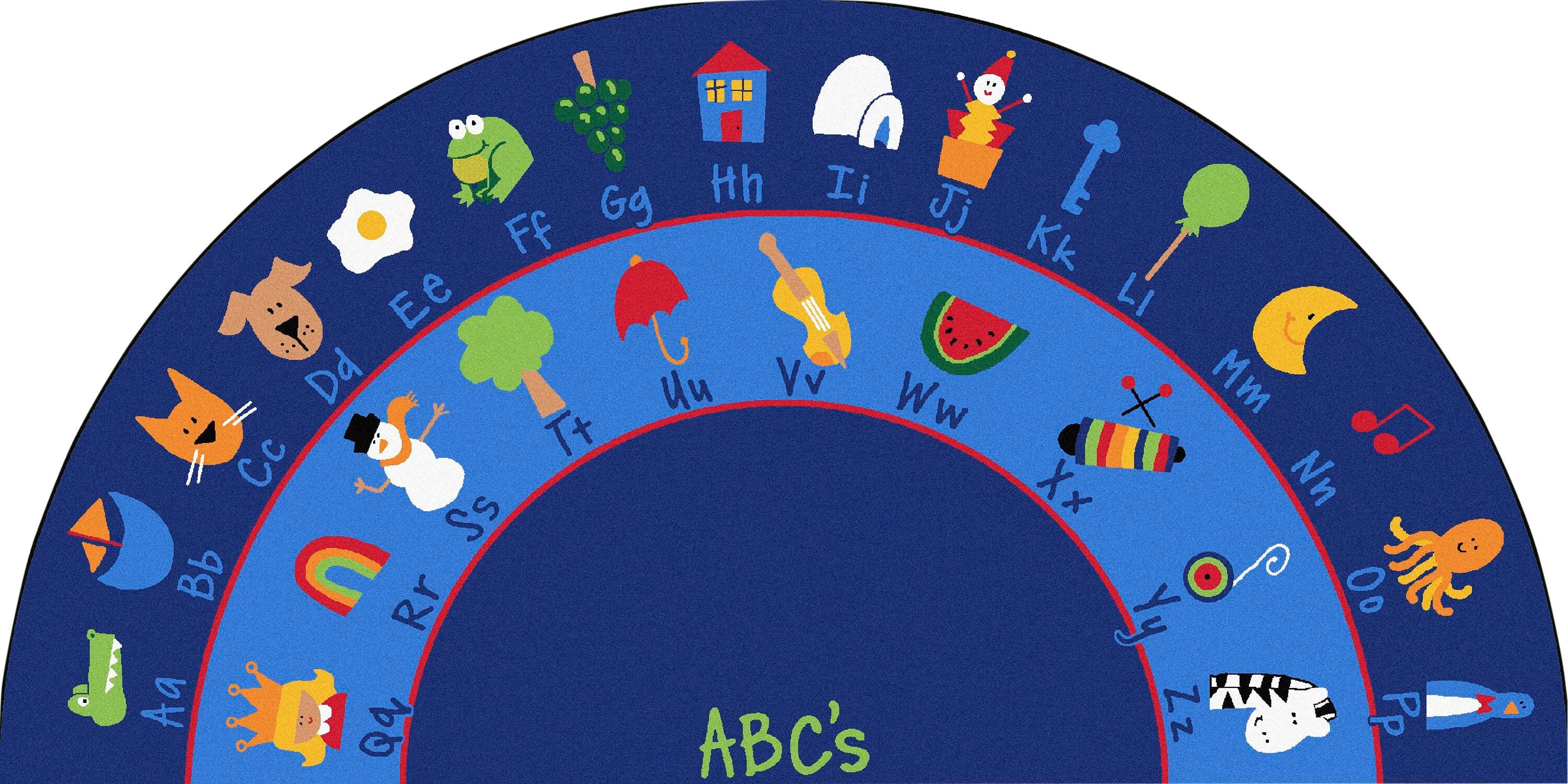 Carpets for Kids Premium Fun with Phonics Carpet, Semicircle 4002273