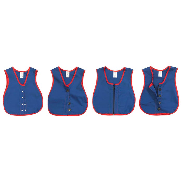 Children's Factory Manual Dexterity Learning Vests, Set of 4