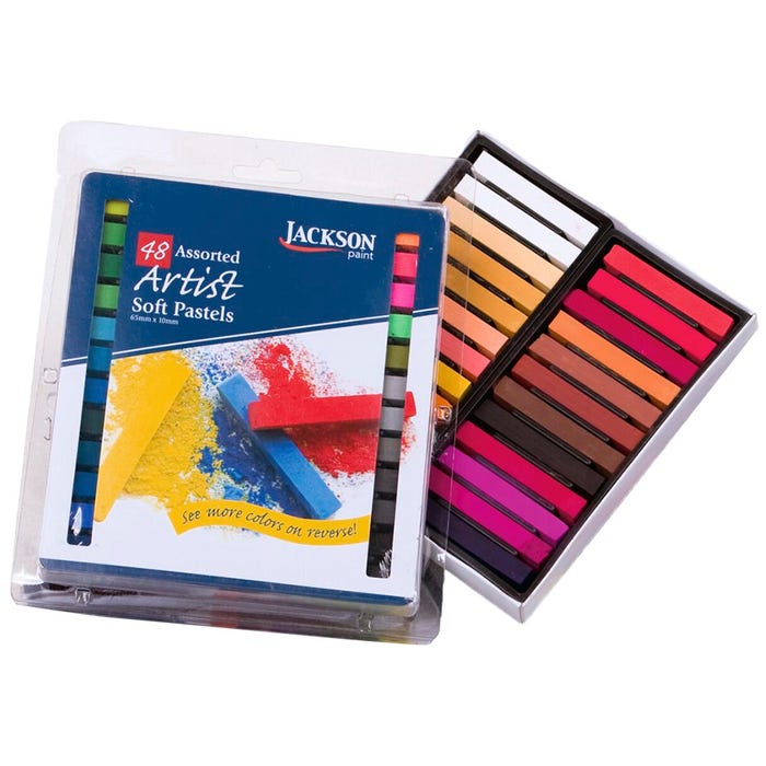 Jack Richeson Artist Chalk Pastels, Assorted Colors, Set of 48
