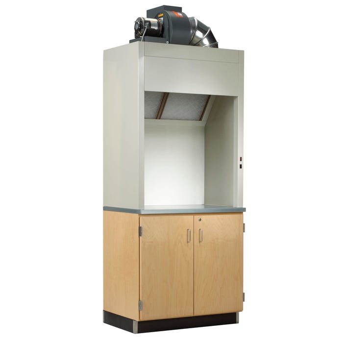 Diversified Spaces Paint Hood Cabinet, 36 x 24 x 97-3/4 Inches, Steel and Maple