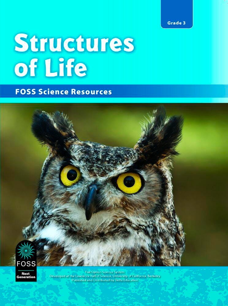 FOSS Next Generation Structures of Life Science Resources Student Book, Item Number 1487704