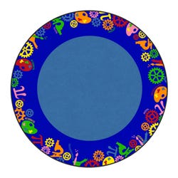 Image for Childcraft STEAM Carpet for Classrooms, Round from School Specialty