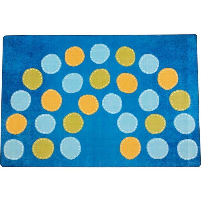 Carpets for Kids Calming Colors Arch Seating Carpet, Rectangle