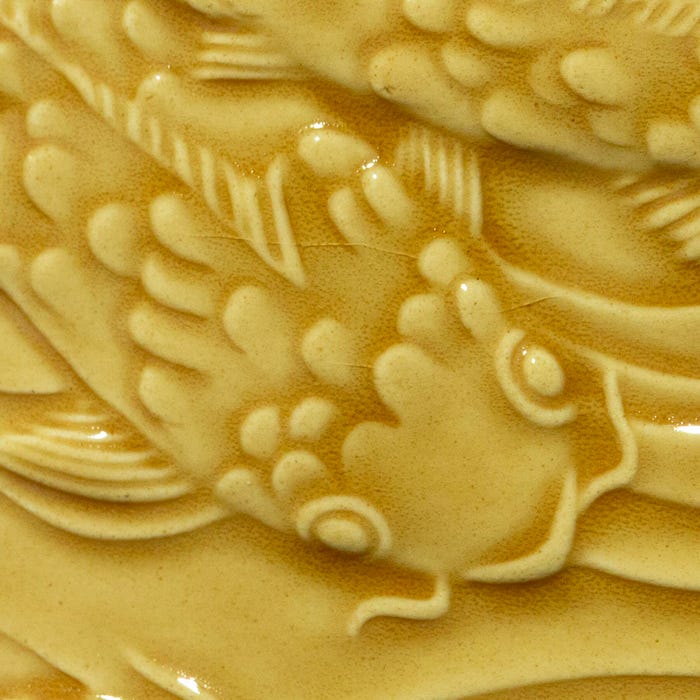 AMACO Low Fire Gloss Glaze, LG-60 Dark Yellow Translucent, Pint