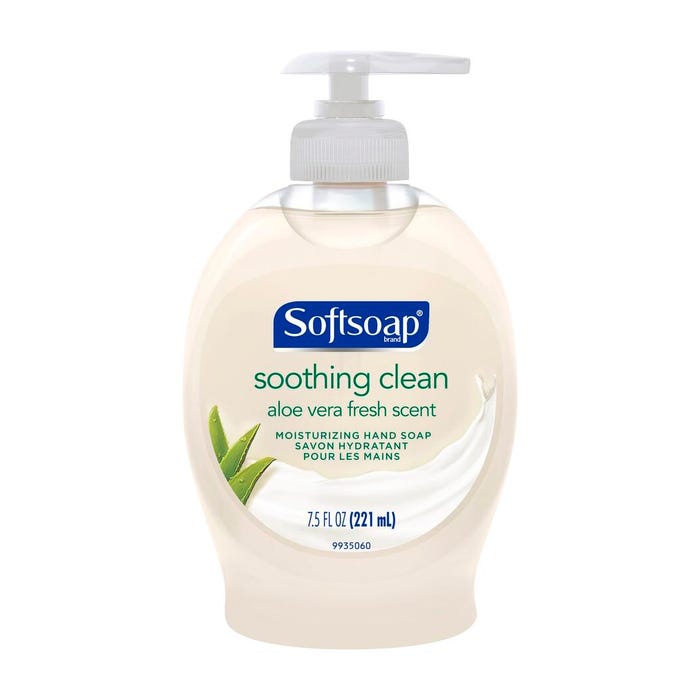 Softsoap Aloe Vera Liquid Soap, 7.5 Ounce Pump Bottle, Pack of 6