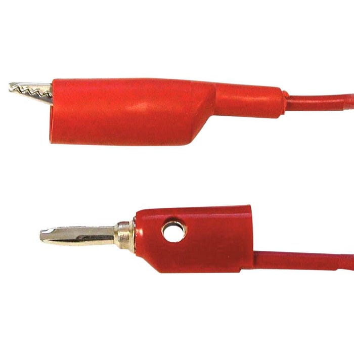 United Scientific Banana/Alligator Cords 24 Inches Long Pack of 6