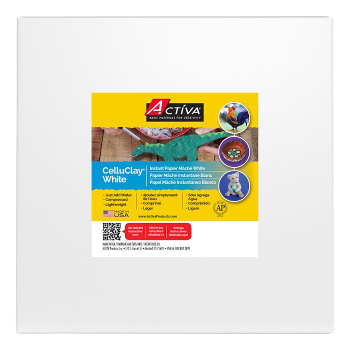 Celluclay Non-Toxic Instant Papier-Mache, 24 lb Bag, White