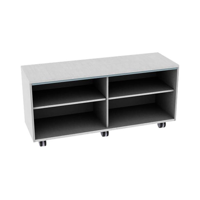 Fleetwood Designer 2.0 Cabinet, Four Cubbies, No Door, Laminate Back