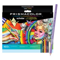 Prismacolor Scholar Colored Pencils, Assorted Colors, Set of 60