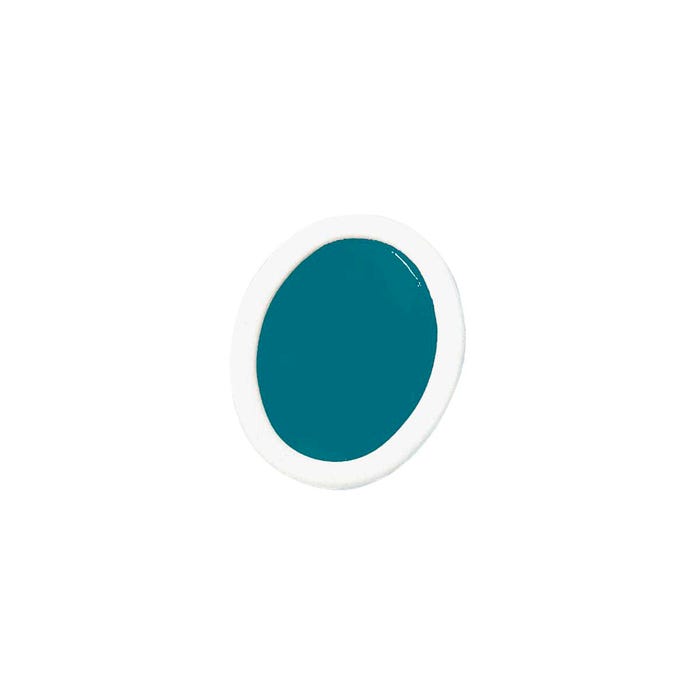 Prang Semi-Moist Watercolor Paint Refill, Oval Pan, Turquoise Blue, 12 Pans