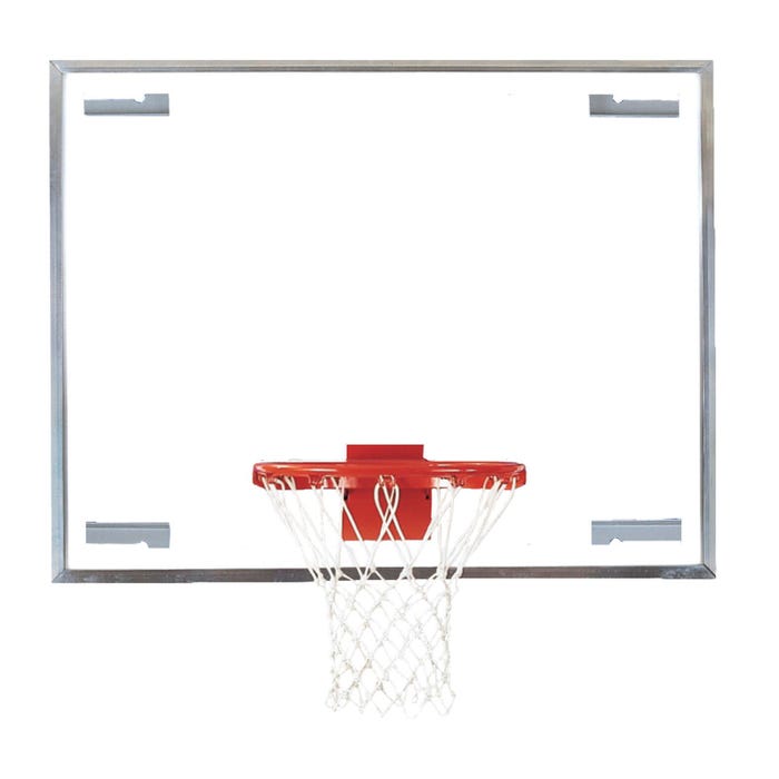 Bison Side Court Unbreakable Glass Backboard, 54 x 2-1/4 x 42 Inches