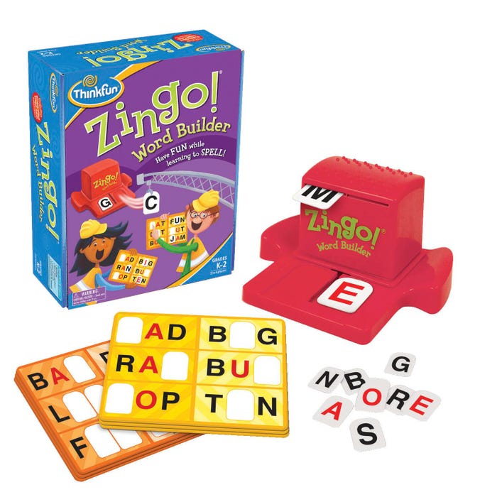 ThinkFun Zingo! Word Builder Game, Grades K to 2