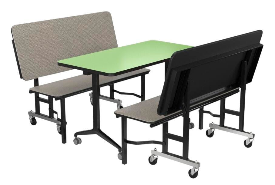 Image for Classroom Select SimpleStore Booth Set, One Table and Two Benches from School Specialty