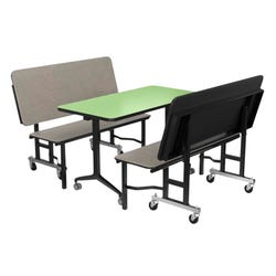 Image for Classroom Select SimpleStore Booth Set, One Table and Two Benches from School Specialty