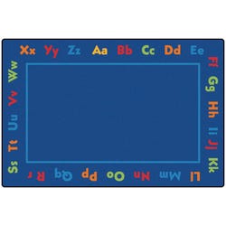Carpets for Kids KID$Value PLUS Alphabet Value Carpet, 6 x 9 Feet, Rectangle, Multicolored, Item Number 1457514