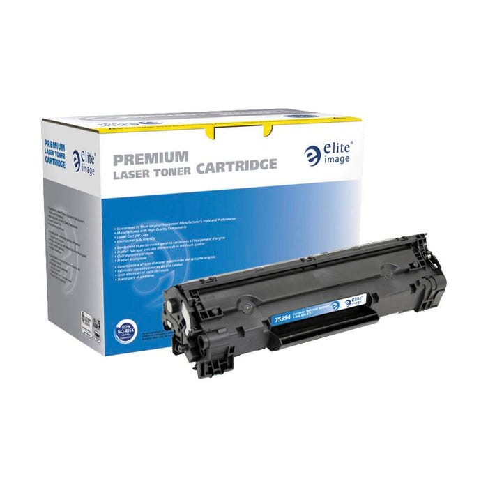Elite Image Remanufactured Toner Cartridge for HP 435A, Black