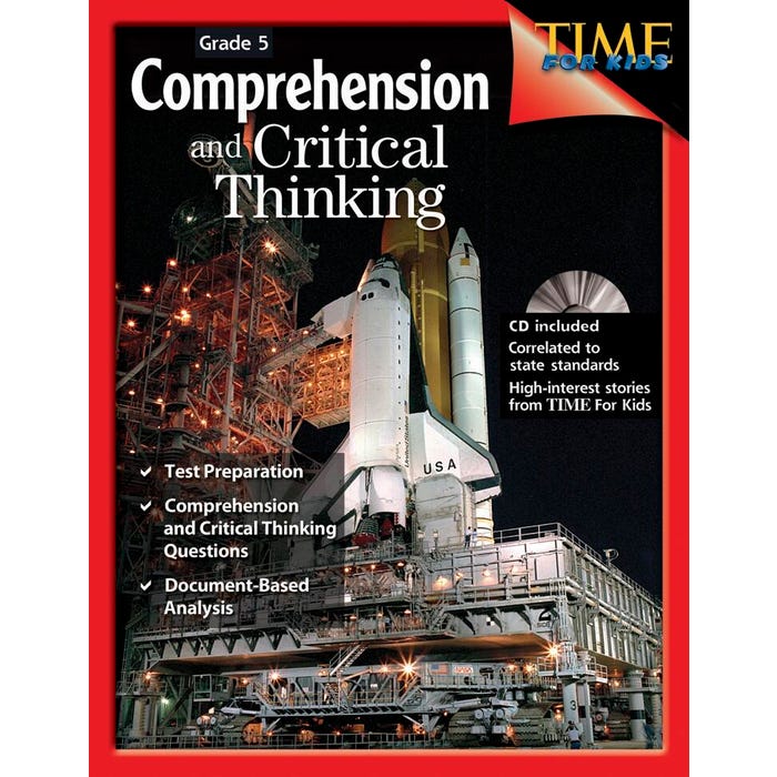 Shell Education Comprehension and Critical Thinking, Grade 5