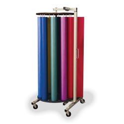 Pacon Rotary Rack Paper Dispenser with 10 ArtKraft Rolls, 24 x 28 x 58 Inches