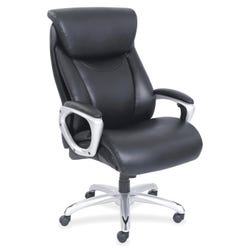Lorell Big & Tall Chair with Flexible Air Technology, 20-1/4 to 23-1/4 Inch Seat Height, Black